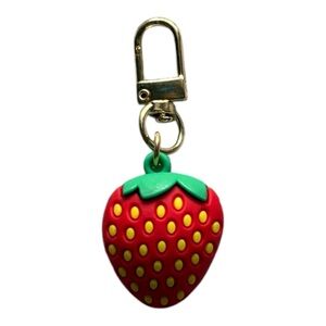 5/$25 NWT Red and Green Strawberry Bag Purse Charm Accessory Key Chain